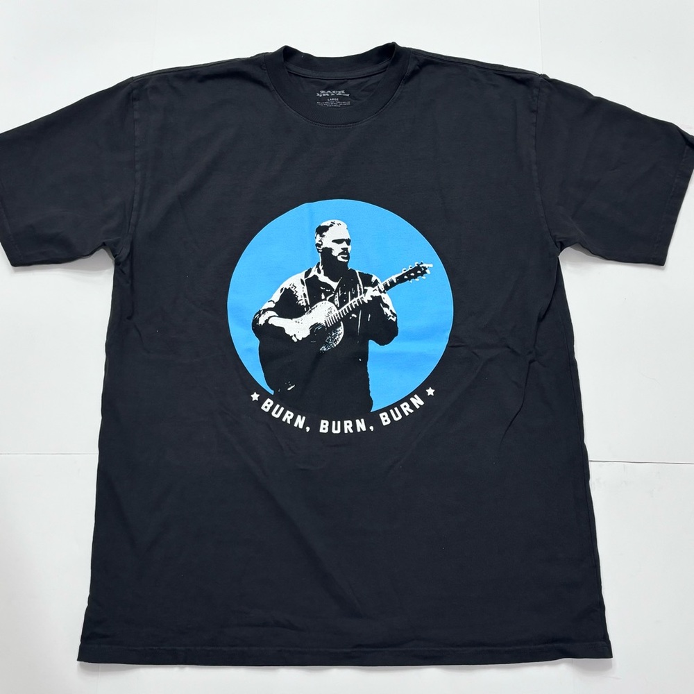 Zach Bryan Men's "Burn Burn Burn" Tour T-Shirt - Black Size Large NWOT